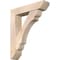 Ekena Millwork Olympic Slat Smooth Bracket w/ Offset Brace, Douglas Fir, 7 1/2"W x 34"D x 40"H BKT0806X34X40OLY06SDF - alternate 1